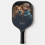 Aangepaste foto met monogram pickleball paddle (Achterkant)