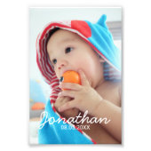 Aangepaste foto met naam en datum foto afdruk (Voorkant)