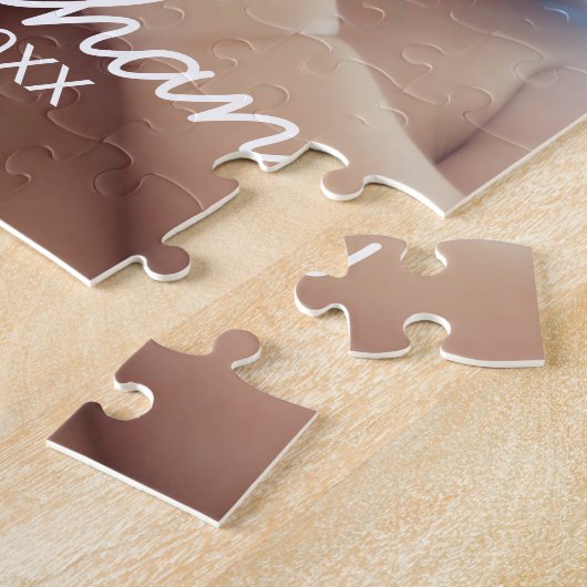 Aangepaste foto met naam en datum legpuzzel (Zijkant)