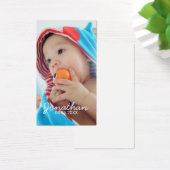 Aangepaste foto met naam en datum visitekaartjes (Bureau)