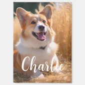 Aangepaste foto met naam magneet (Voorkant)