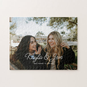 Aangepaste foto met namen van beste vrienden in sc legpuzzel