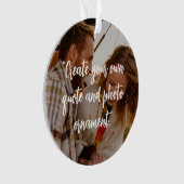 Aangepaste foto met offerte ornament (voorkant)