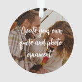 Aangepaste foto met offerte ornament (achterkant)