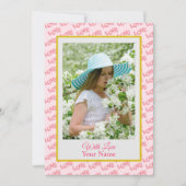 Aangepaste foto met roze liefdesharten (Voorkant)