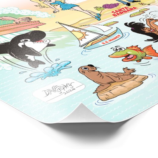 Aangepaste foto met SoCal Scene Foto Afdruk (Hoek)