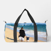 Aangepaste foto met tekst gepersonaliseerd plunjezak (Voorkant)