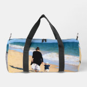 Aangepaste foto met tekst gepersonaliseerd plunjezak (Achterkant)