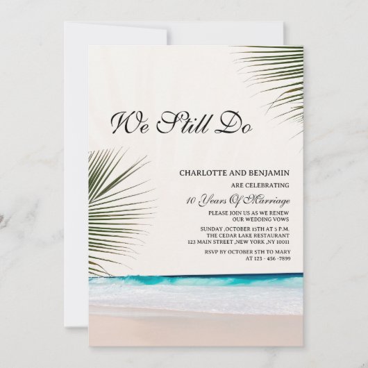 Aangepaste foto met thema Vow Renewal Kaart (Voorkant)