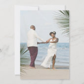 Aangepaste foto met thema Vow Renewal Kaart (Achterkant)