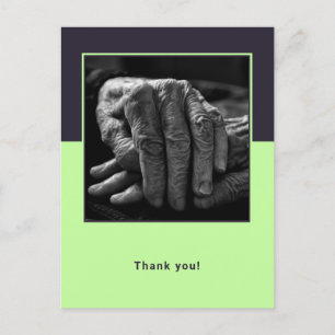 Aangepaste foto met thuisverzorger Bedankt Briefkaart