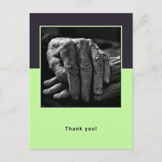 Aangepaste foto met thuisverzorger Bedankt Briefkaart (Voorkant)