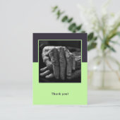 Aangepaste foto met thuisverzorger Bedankt Briefkaart (Staand voorkant)