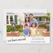 Aangepaste foto met uw familienaam en nieuw adres aankondiging (Voorkant)