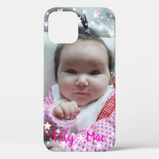 Aangepaste foto met versiering van Star Lights Case-Mate iPhone Case (Achterkant)