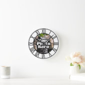 Aangepaste foto met volledige kleuren Romeinse num Ronde Klok (Huis)