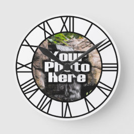 Aangepaste foto met volledige kleuren Romeinse num Ronde Klok