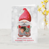 Aangepaste foto met watercolor kabouter kaart (Gele Bloem)