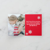 Aangepaste foto met Xmas als pet in een gat (Binnen)