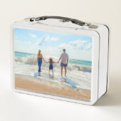 Aangepaste Foto Metaal Lunchbox Gepersonaliseerd (Achterkant)
