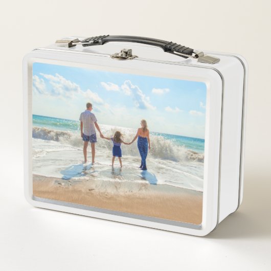 Aangepaste Foto Metaal Lunchbox Gepersonaliseerd (Voorkant)