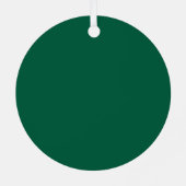 Aangepaste foto metalen cirkel kerstornament ornament (Achterkant)