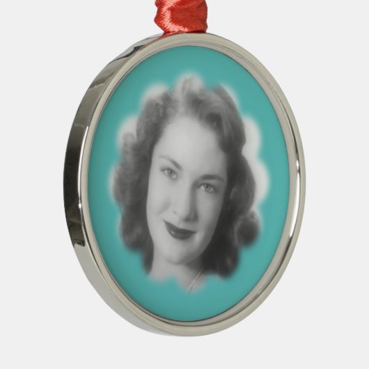 Aangepaste  foto metalen ornament (Rechts)