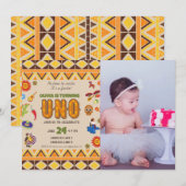 Aangepaste foto Mexicaanse thema meisje eerste ver Kaart (Voorkant / Achterkant)