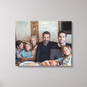 Aangepaste foto Mi Familia Canvas Afdruk