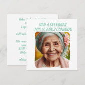 Aangepaste foto Mijn 90 Jaar - 90 Jaar Aangepast Kaart (Voorkant / Achterkant)