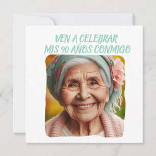 Aangepaste foto Mijn 90 Jaar - 90 Jaar Aangepast Kaart