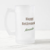 Aangepaste foto Militaire Pensioengeschenken Matglas Bierpul (Links)