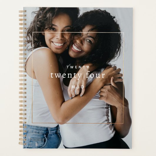 Aangepaste foto Minimal TWENTY FOUR Planner (Voorkant)