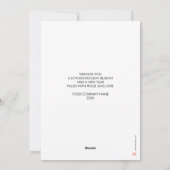 Aangepaste Foto Minimale Kalender 2026 Cheers Busi Feestdagenkaart (Achterkant)