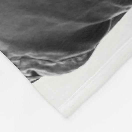 Aangepaste foto-minimalisnaam kalligrafie fleece deken (Hoek)