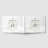 Aangepaste foto Mis Quince Anos Quinceanera Birthd Gastenboek (Volledig)