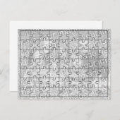 Aangepaste foto "Mock" Puzzle Post Card-63 stuks Briefkaart (Voorkant / Achterkant)