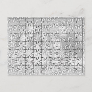 Aangepaste foto "Mock" Puzzle Post Card-63 stuks Briefkaart