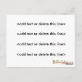 Aangepaste foto "Mock" Puzzle Post Card - 6 stuks Briefkaart (Achterkant)