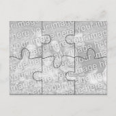 Aangepaste foto "Mock" Puzzle Post Card - 6 stuks Briefkaart (Voorkant)