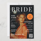 Aangepaste foto Mode Magazine Hoesje Vrijgezellenf Kaart (Voorkant)