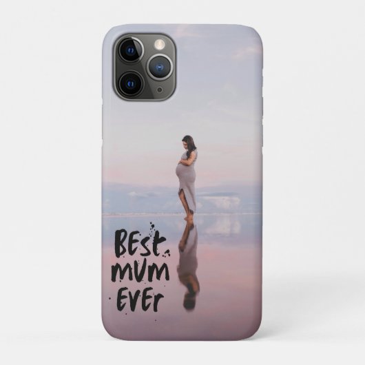 Aangepaste foto Modern Beste moeder ooit Case-Mate iPhone Case (Achterkant)