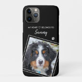 Aangepaste foto Modern Black Dog Case-Mate iPhone Case (Achterkant)