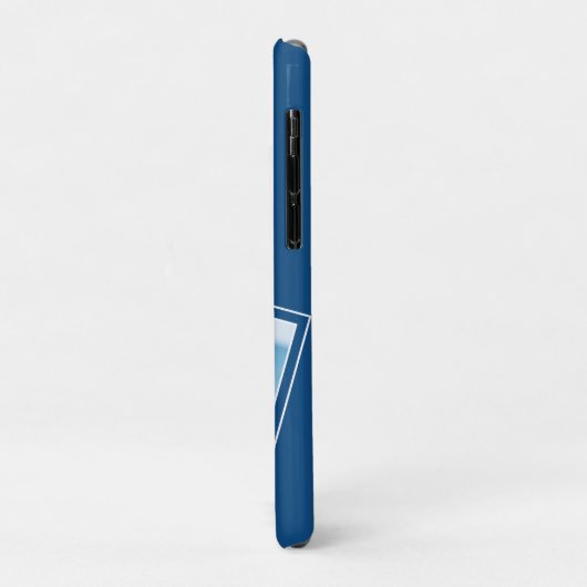 Aangepaste foto Modern Blue Dog Case-Mate iPhone Case (Achterkant/links)