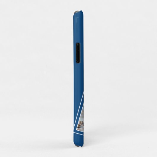 Aangepaste foto Modern Blue Dog Case-Mate iPhone Case (Achterkant/rechts)