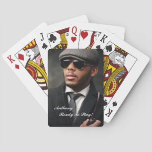 Aangepaste foto Modern gepersonaliseerd Pokerkaarten
