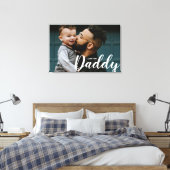 Aangepaste foto Modern Ik hou van je papa Canvas Afdruk (Insitu (Slaapkamer))
