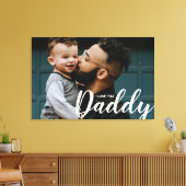 Aangepaste foto Modern Ik hou van je papa Canvas Afdruk (Insitu (Woonkamer))