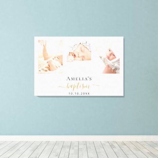 Aangepaste foto modern jongetje canvas afdruk (Insitu (Houten vloer))