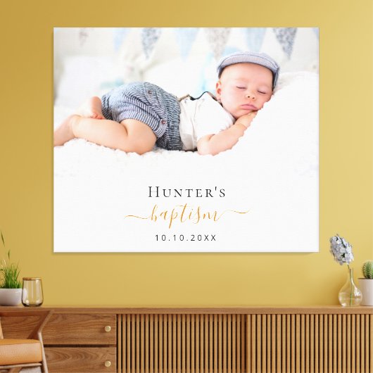 Aangepaste foto modern jongetje canvas afdruk (Insitu (Woonkamer))